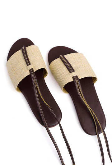 Umber Brown Cruelty Free Leather Flats